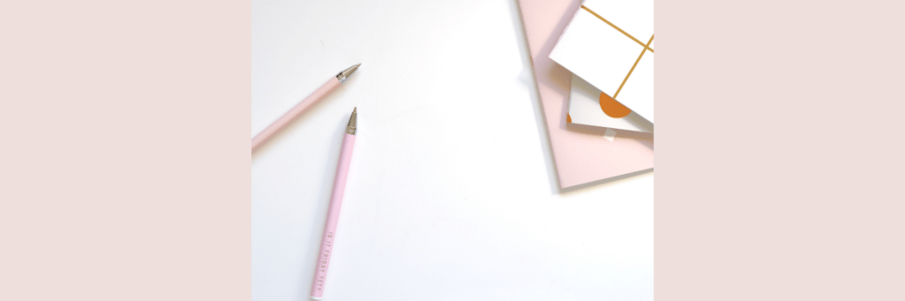 Pencils and notebooks.